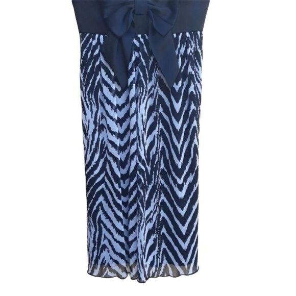 Vtg 90's Enfocus Studio Empire Bow Zebra Print Slip Dress Black Sz 6‎ - Picture 5 of 8